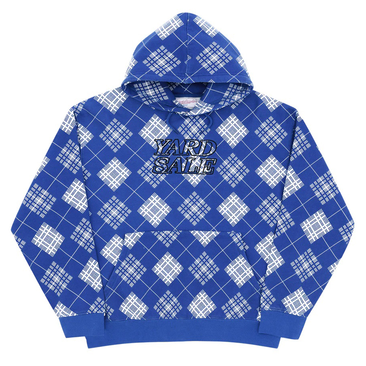 YARDSALE Argyle Hood Blue - PAGER TOKYO