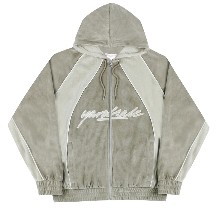 YARDSALE GEM VELOUR ZIP NAVY HOOD BLUE パーカー | shalva.org.il