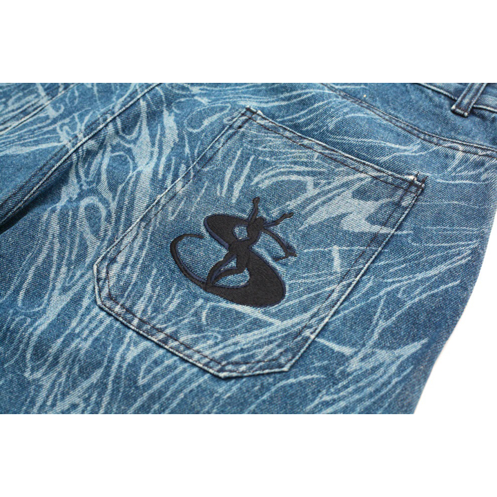 yard sale Ripper Jeans (Dark Denim) サイズMデニムカラーデザインブルー